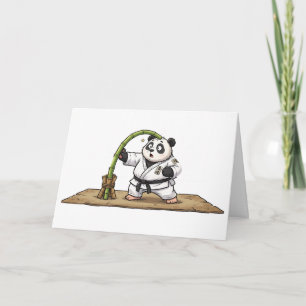 Funny Karate Panda Martial Arts Fail Card