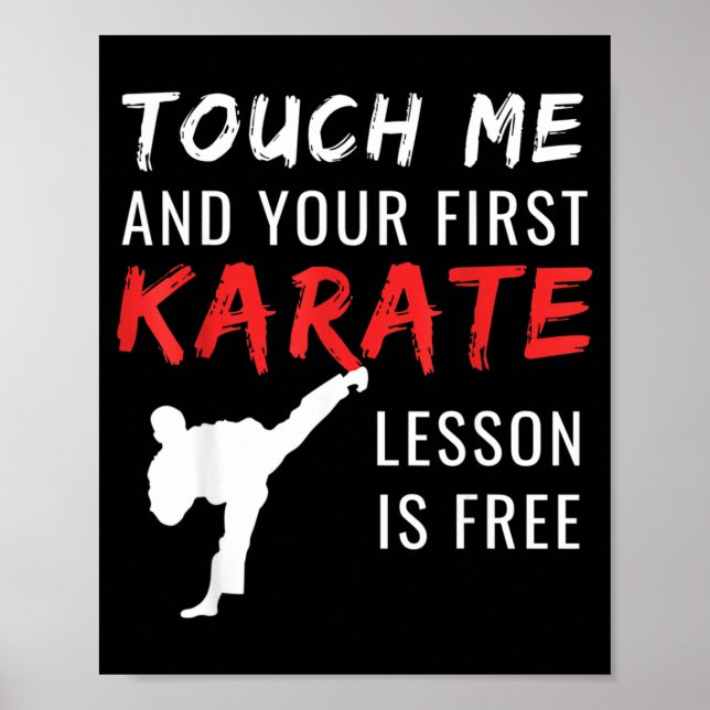 Funny Karate Poster (Front)