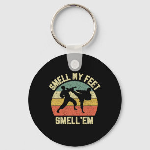 Funny Karate Smell My Feet Martial Arts Taekwondo Keychain