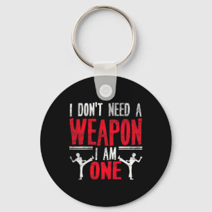 Funny Karate Taekwondo Joke Martial Arts Humor Keychain