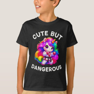 Funny Karate Unicorn Cute But Dangerous Karate Gi  T-Shirt