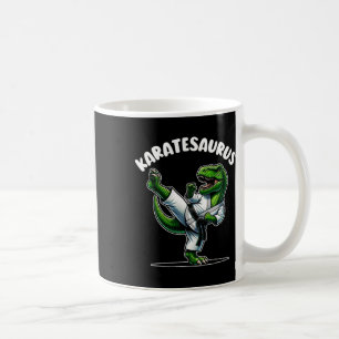 Funny Karatesaurus Dinosaur T Rex In Karate Gi Bla Coffee Mug