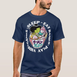 Funny Kawaii Anime Japan Ramen Gamer Girl Nerd Mot T-Shirt