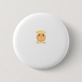 Funny Kawaii Bagel Quote Bagel Lover 2 Inch Round Button