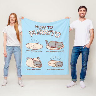 Funny Kawaii "Comment Purrito", une couverture en 