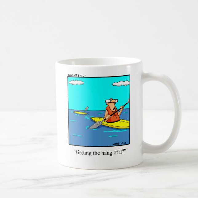 Funny Kayak Cartoon Mug (Right)