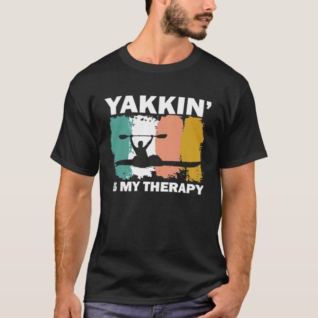 Funny Kayak Gift For Men Women Cool Kayaking Lover T-Shirt (Front)