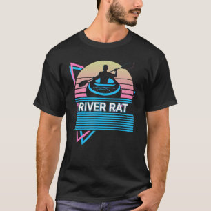 Funny Kayak Kayaking Retro River Rat T-Shirt