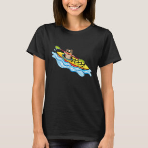 Funny Kayak Pitbull T-shirt Kayak Chien Buddy