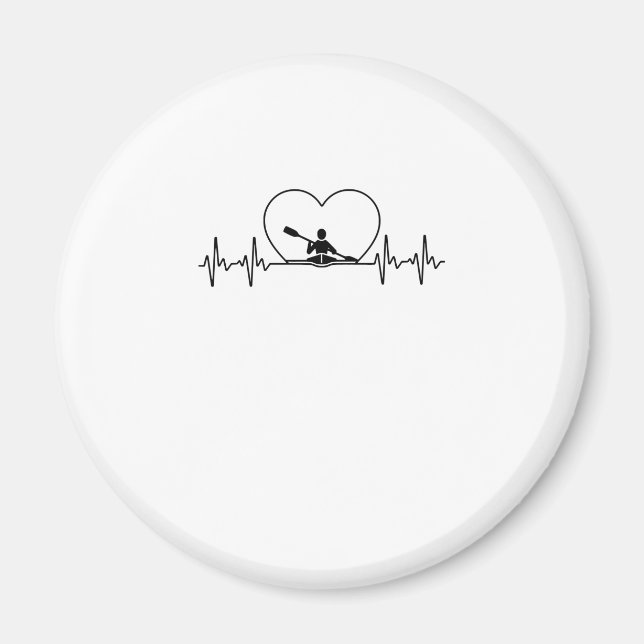 Funny Kayaking Design For Men Women Paddle Boating Magnet (Front)