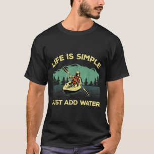 Funny Kayaking Design For Men Women Paddling Canoe T-Shirt