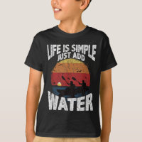 Funny Kayaking Graphic Sunset Watersports Fan