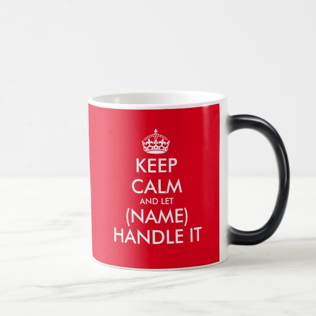 Funny Keep Calm changement de couleur de la mug (Droite)