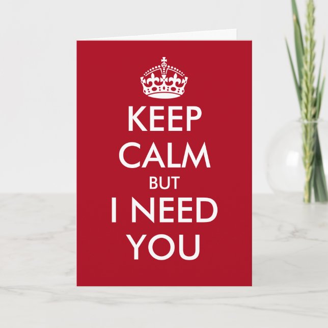 Funny Keep calm Will you be my bridesmaid cards (Front)