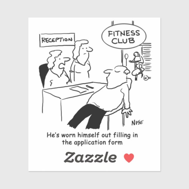 Funny Keep-Fit Fitness Health Club (Sheet)