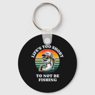 Funny Keep On Fishing Fun Chill Trout Fisherman  Keychain