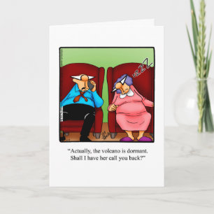 Funny "Keeping In Touch" Humour Blank Greeting Car Card