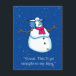 Funny Keeping In Touch Postcard<br><div class="desc">Enjoy spreading the laughter with this hilarious keeping in touch humour postcard by cartoonist Bill Abbott; send some laughs along with your love. Wonderfully funny and slightly sarcastic cartoon characters in hilarious situations that’s sure to bring a smile to anyone’s face. Great fun for the wonderfully funny, slightly sarcastic characters...</div>