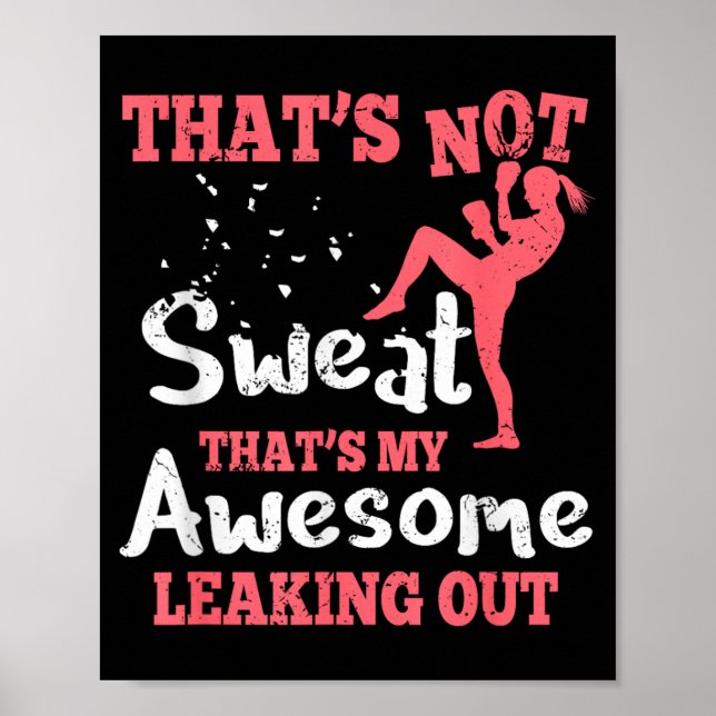 Funny Kick Boxing Poster (Front)