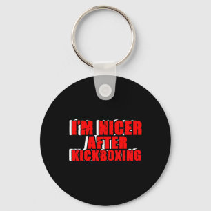 Funny Kickboxer Fighter Kickboxing Mma Martial Art Keychain