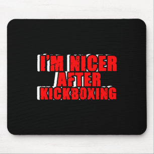 Funny Kickboxer Fighter Kickboxing Mma Martial Art Mouse Pad