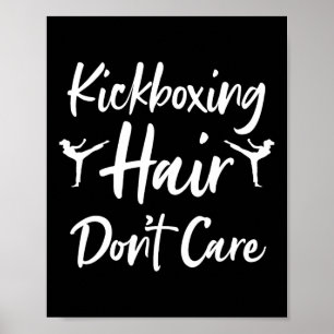 Funny Kickboxing Art For Men Women Kickboxer Conta Poster