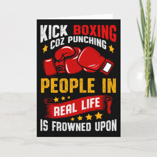 Funny Kickboxing Card