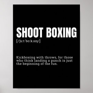 Funny Kickboxing Enthusiast Dictionary Definition  Poster