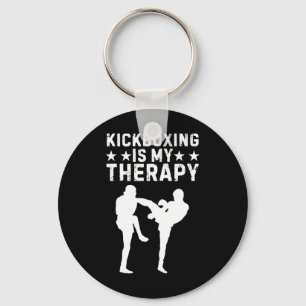 Funny Kickboxing For Men Women Kickboxer Workout E Keychain