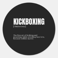 Funny Kickboxing Hobby Quote Definition 