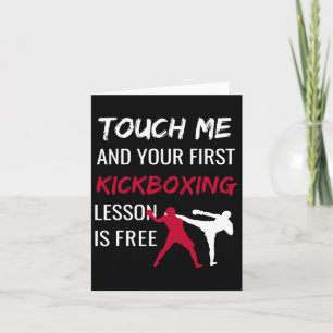 Funny Kickboxing Kick Boxing Sensei T Shirt Gift Card