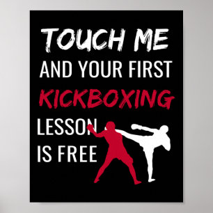 Funny Kickboxing Kick Boxing Sensei T Shirt Gift  Poster