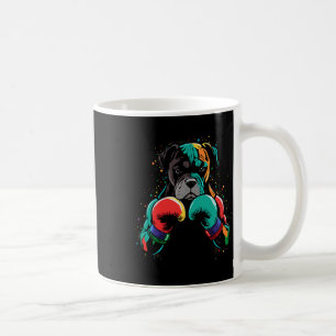 Funny Kickboxing Or Boxing Boxer Dog Men Women Kid Coffee Mug