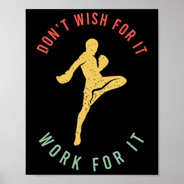 Funny Kickboxing Outfit For A Kickboxer _1  Poster (Front)