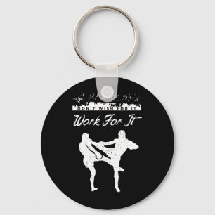 Funny Kickboxing Outfit For A Kickboxer _6 Keychain