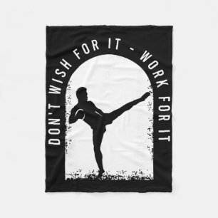 Funny Kickboxing Outfit For A Kickboxer Fleece Blanket