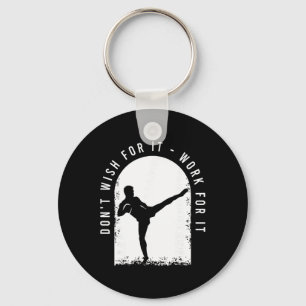 Funny Kickboxing Outfit For A Kickboxer Keychain
