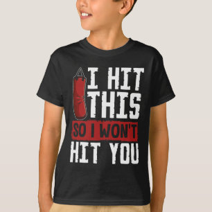Funny Kickboxing Shirt I Martial Arts Punching G