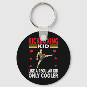 Funny Kid Kickboxer Outfit - Boxing Kid Keychain