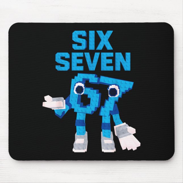 Funny Kid Meme Six Seven 6 7 Italian Brainrot Bruh Mouse Pad (Front)