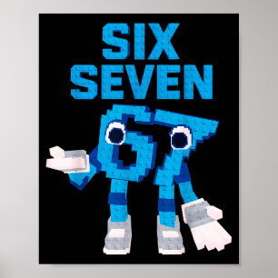 Funny Kid Meme Six Seven 6 7 Italian Brainrot Bruh Poster