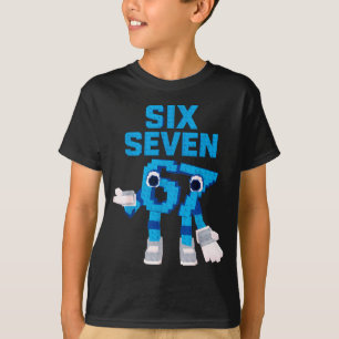 Funny Kid Meme Six Seven 6 7 Italian Brainrot Bruh T-Shirt