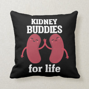 Funny Kidney Donor Recipient Surgery Throw Pillow