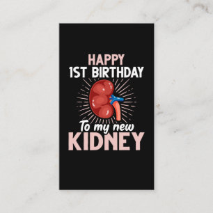 Funny Kidney Transplant Anniversary Business Card