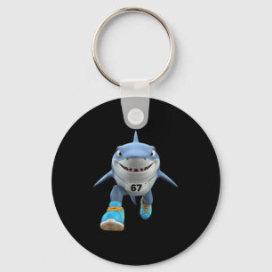 Funny Kids 67 Meme Tralalero Tralala Runner Italia Keychain