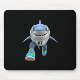 Funny Kids 67 Meme Tralalero Tralala Runner Italia Mouse Pad