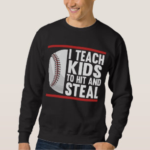 Funny Kids Baseball Coach Sweatshirt