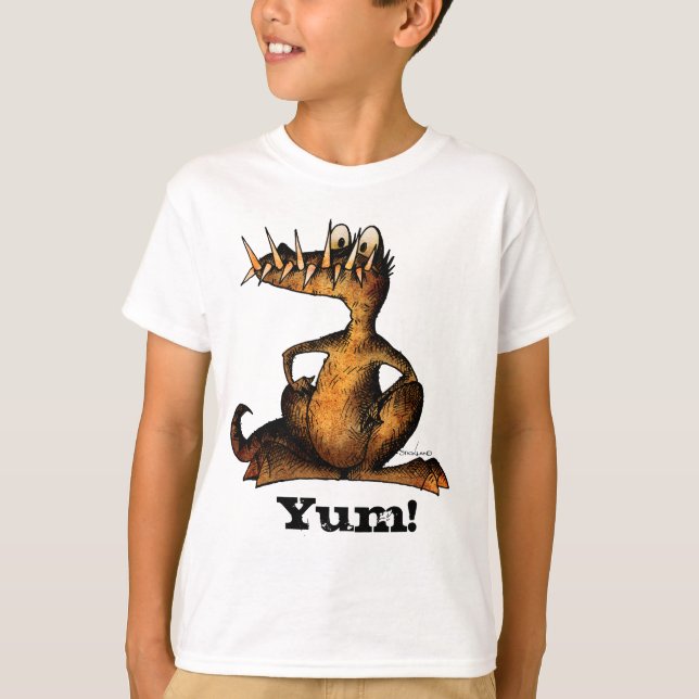 Funny Kids Custom Monster Crocodile T-Shirt (Front)