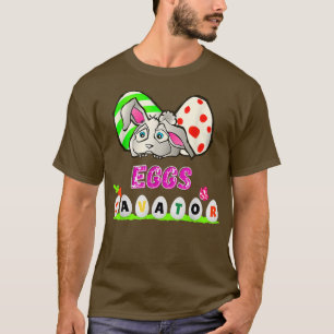 funny Kids Easter Egg Hunt Eggs Cavator cute Bunny T-Shirt