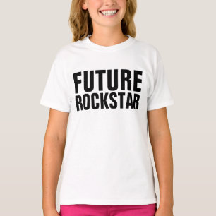 Funny Kids Girls T-shirts, FUTURE ROCKSTAR T-Shirt